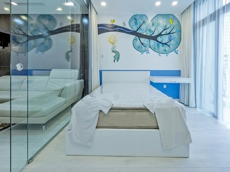 vách ngăn đơn giản mà đẹp