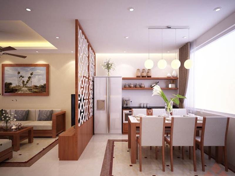 vách ngăn đơn giản mà đẹp