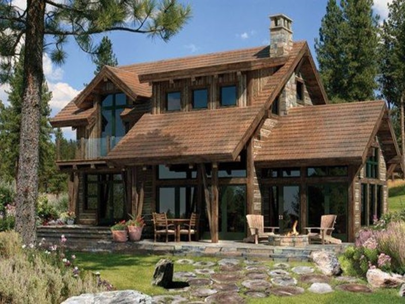 kiến trúc nhà gỗ châu âu