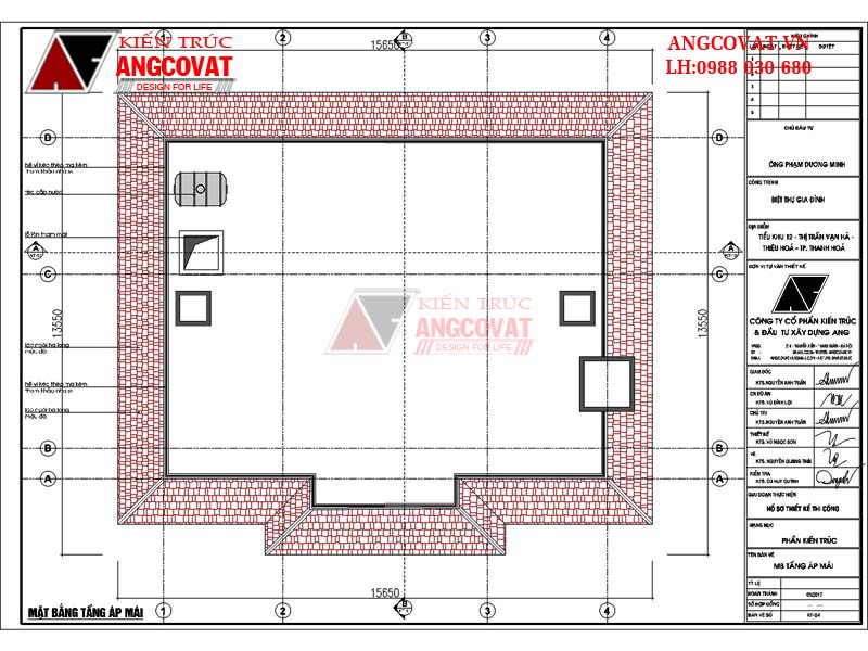 Xây nhà cấp 4 1 tỷ 130m2 3 phòng ngủ mái thái đẹp - Mặt bằng tầng áp mái