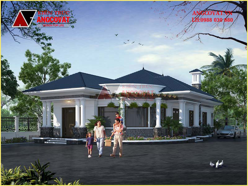 Chi phí xây nhà thô 1 tầng tân cổ điển