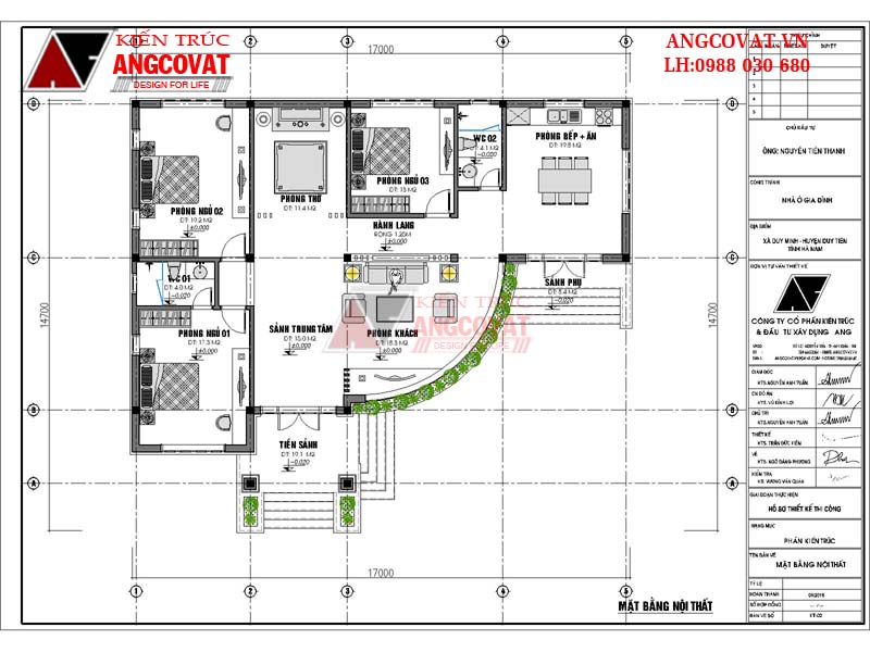 nhà trệt 3 phòng ngủ