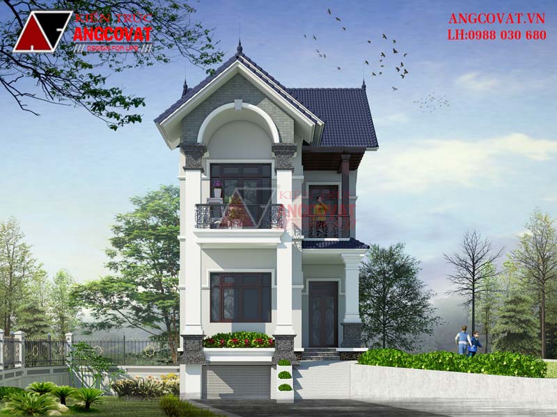 Hình ảnh view 2: Mẫu thiết kế nhà 2 tầng mặt tiền 7m diện tích 90m2 3 phòng ngủ