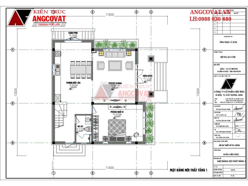 mẫu thiết kế nhà 2 tầng 4 phòng ngủ 1 phòng thờ đẹp