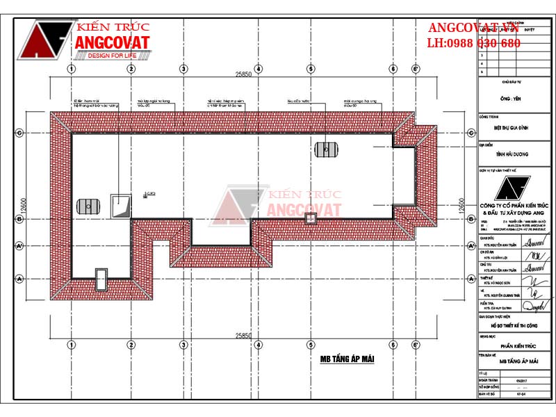 Thiết kế nhà đẹp cấp 4 diện tích 140m2 4 phòng ngủ - Tầng áp mái