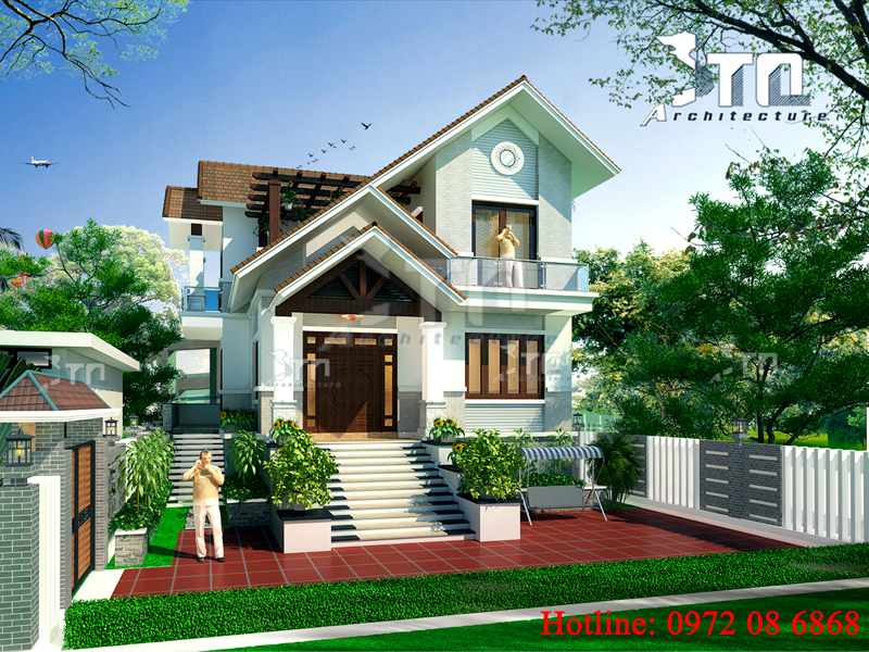 View 1: Biệt thự 2 tầng mặt tiền 10m 3 phòng ngủ