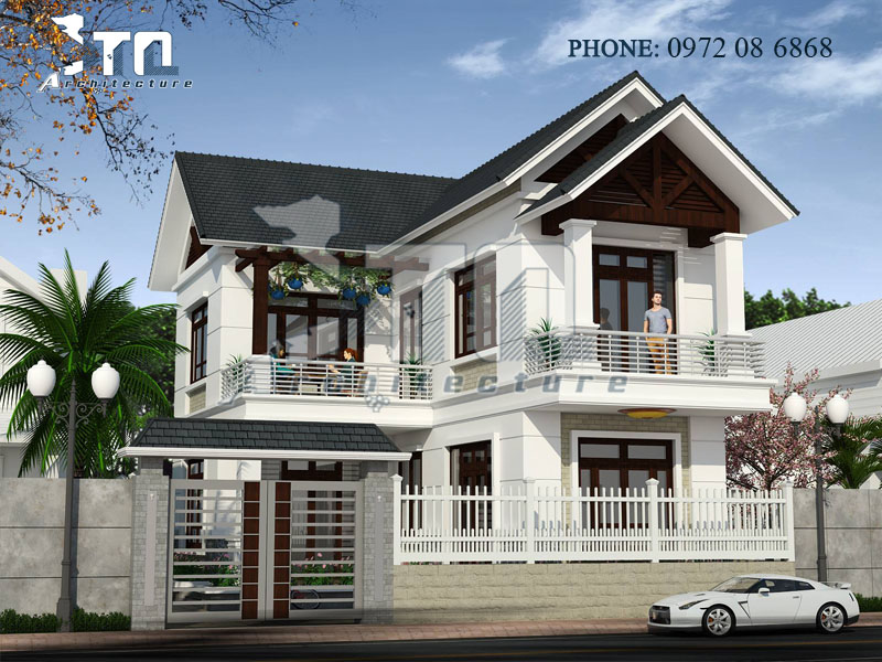 View 1: Nhà phố 2 tầng đẹp, hiện đại ở Phú Thọ