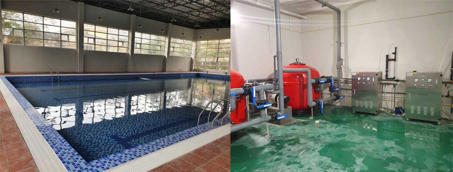 Máy ozone xử lý bể bơi