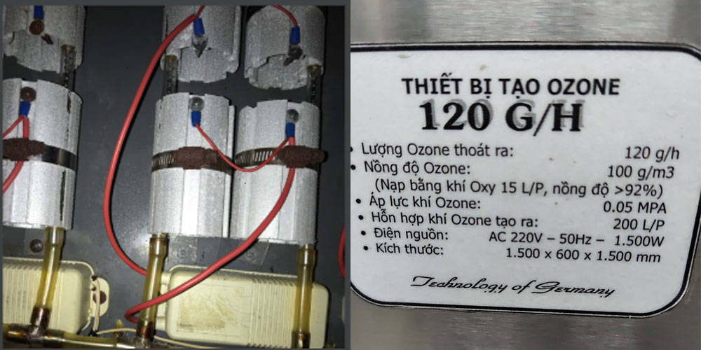 máy phát ozone 120g/h
