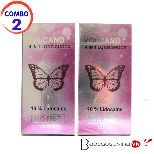 Bao cao su Volcano 4 in 1 ( Combo 2 hộp x 12 cái )