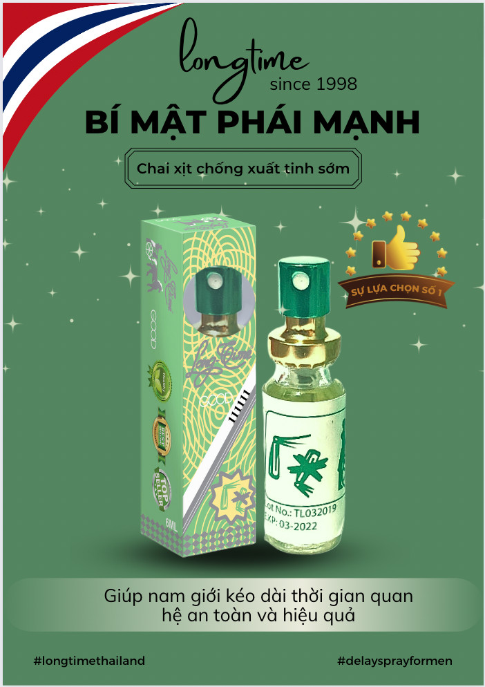 Cách phân biệt THẬT - GIẢ Thuốc Xịt Chống Xuất Tinh Sớm Longtime 5ml chính hãng công bố y tế, VAT, kéo dài thời gian quan hệ hiệu quả