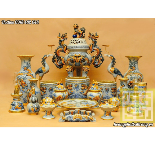 bộ đồ thờ cúng Bát Tràng