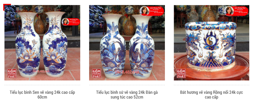 Các sản phẩm đồ thờ vẽ vàng