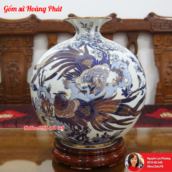 gốm sứ vẽ vàng, gốm sứ vẽ vàng tại Hà Nội