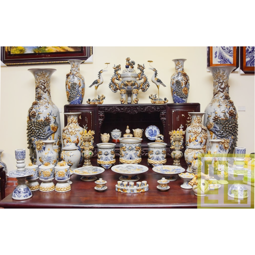 đỉnh hạc bát tràng, gốm sứ bát tràng