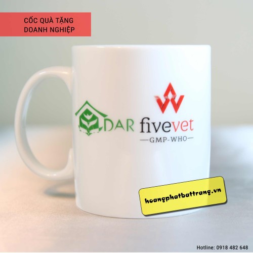 Cốc chữ C in logo Công ty Dược Dar FiveVet