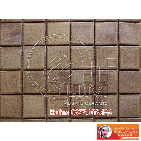 Gạch Mosaic màu đơn, nhiều sắc màu tranh nhã