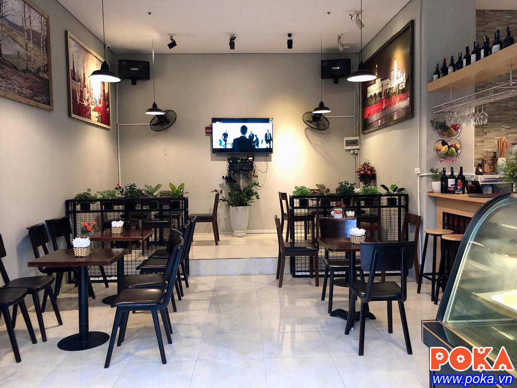 Bàn ghế gỗ cafe Fansipan Alto