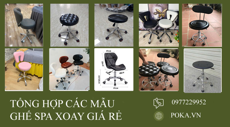 Tổng hợp các mẫu ghế đôn spa giá rẻ