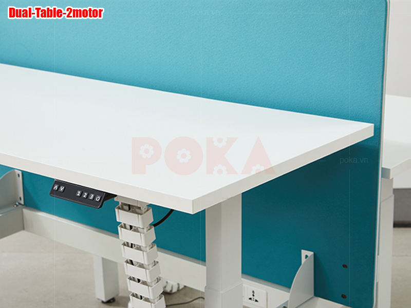 chân bàn nâng hạ đôi bằng điện