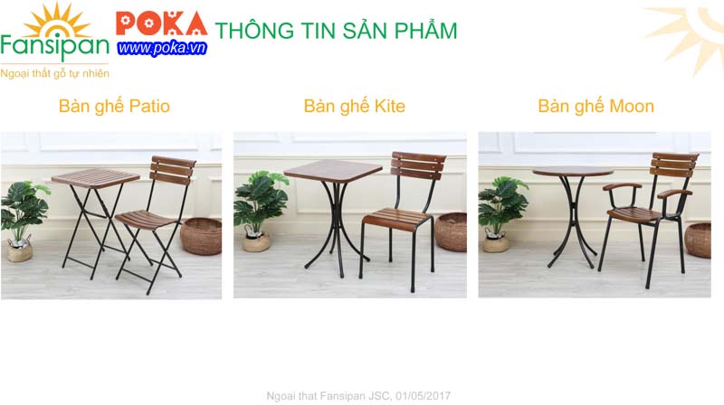 Catalogue bàn ghế Fansipan