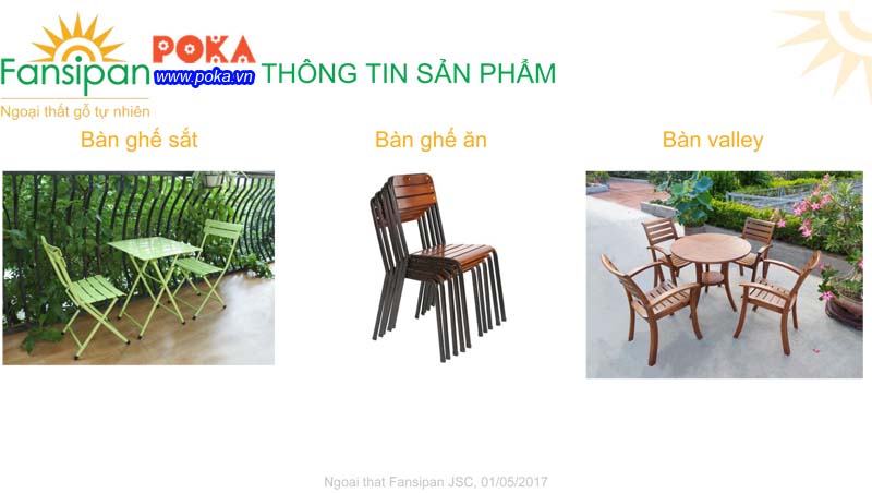 Catalogue bàn ghế Fansipan