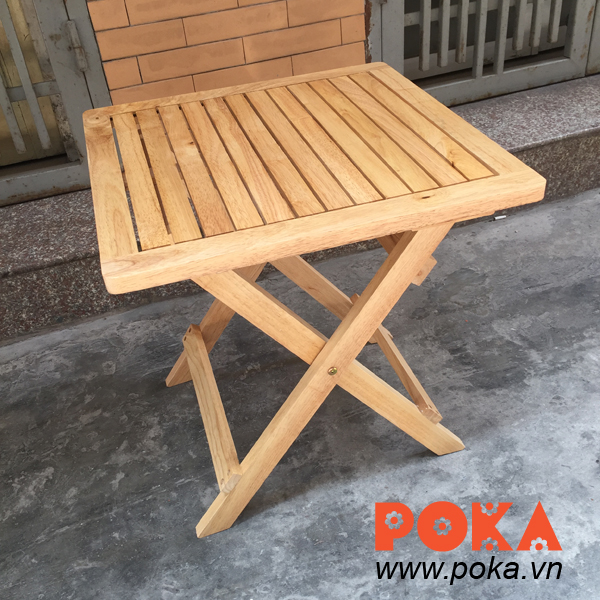 Bàn cafe gỗ cao su mini