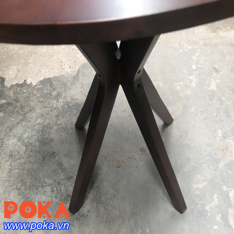 Chân gỗ cafe tròn 600mm