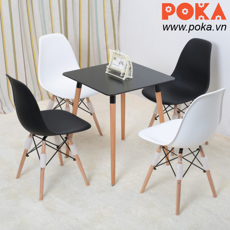 Bàn Eames hình vuông 80x80