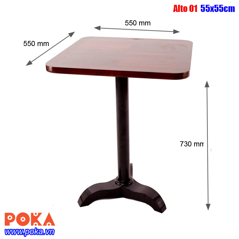 Bàn Fansipan Alto 01 55x55cm