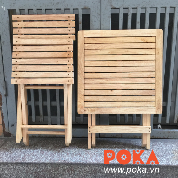 Bàn ghế cafe xếp gọn