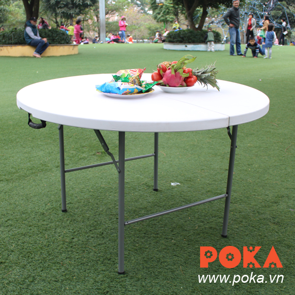 Bàn xếp tròn dã ngoại ngoài trời