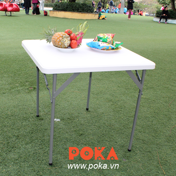 Bàn xếp du lịch hình vuông 80x80cm