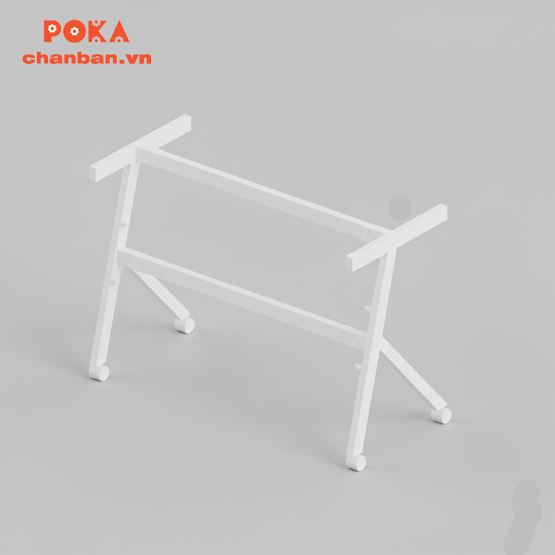 Chân bàn huấn luyện đơn mặt bàn cố định FZ13-12 KT 600x1200mm màu trắng