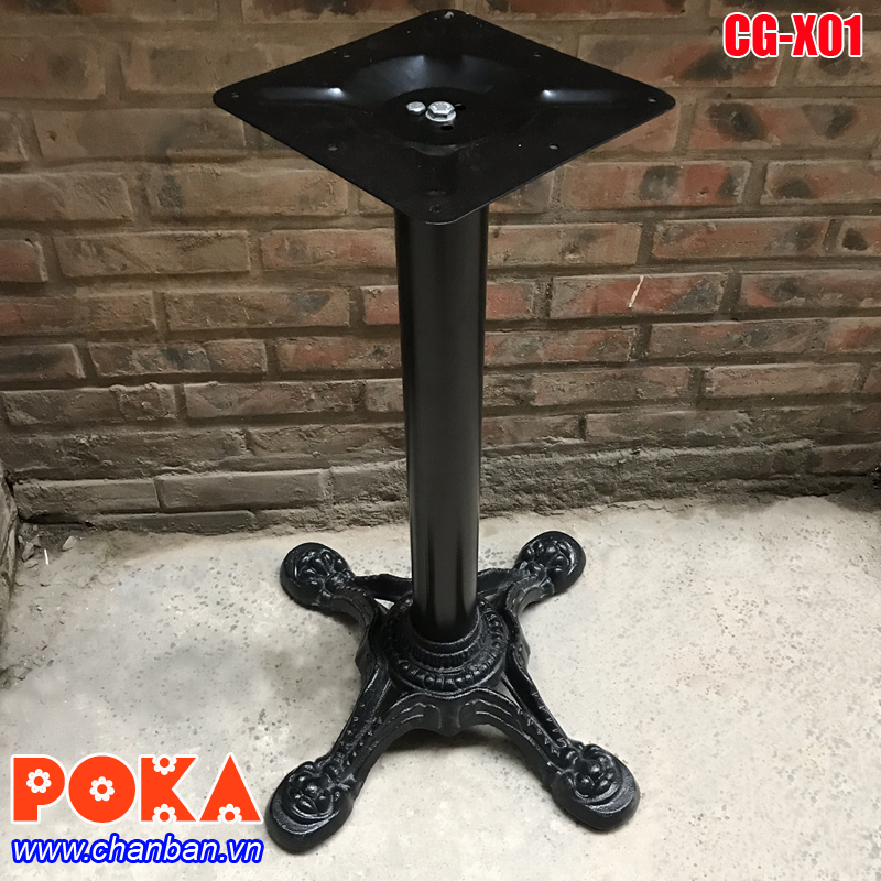 Chân bàn gang đúc chữ X