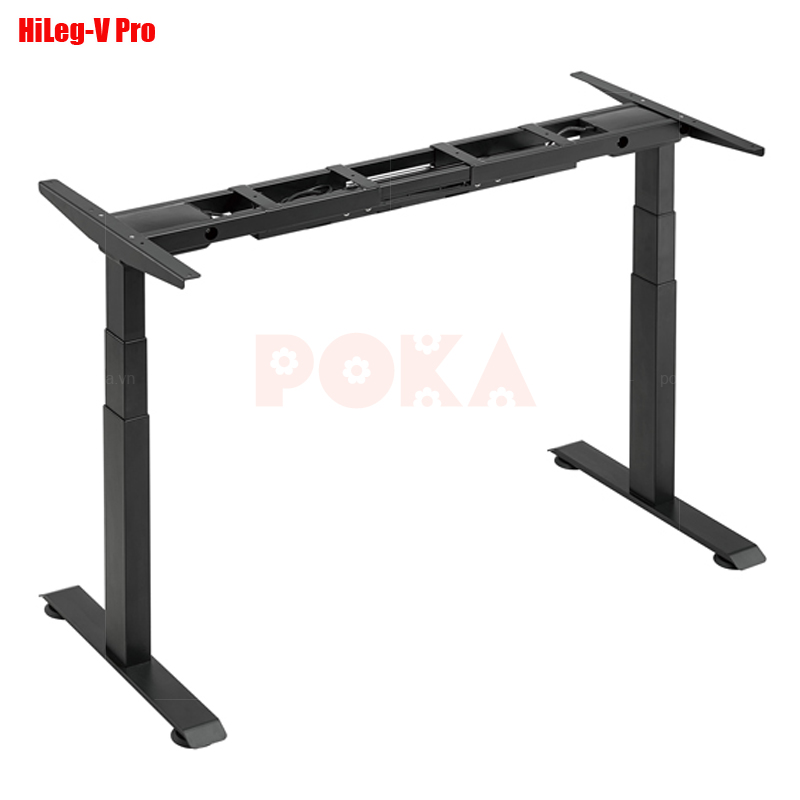 Chân bàn nâng hạ 2 motor Hileg V Pro màu đen