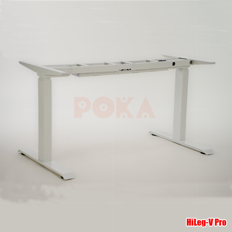 Chân bàn nâng hạ Hileg-V Pro màu trắng