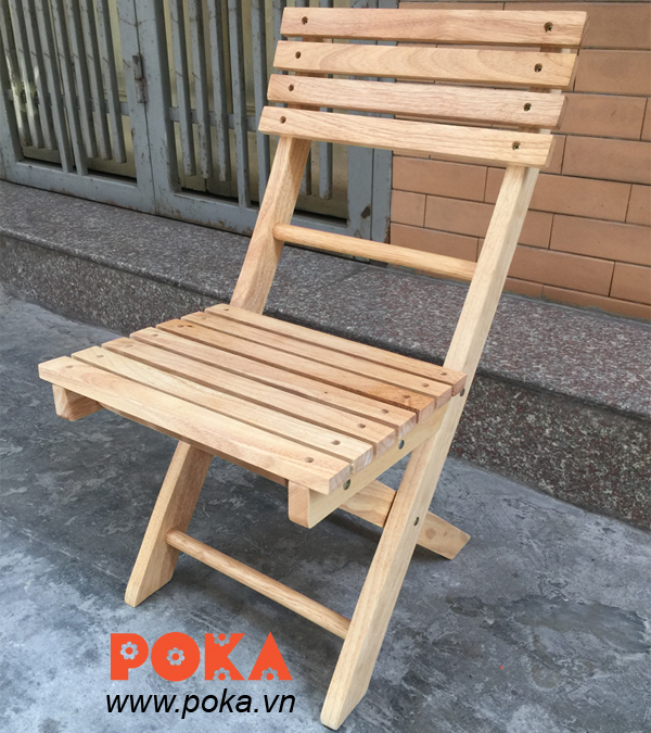 Ghế cafe gỗ cao su mini