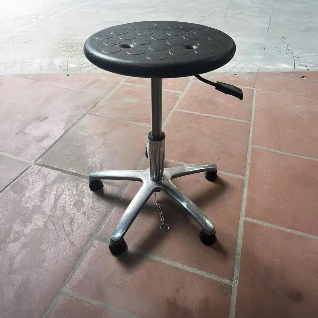 Hình ảnh ghế chống tĩnh điện mặt nhựa chân 5 cánh xoè