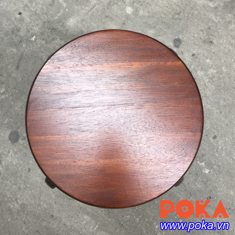 Ghế đôn chân sắt cafe