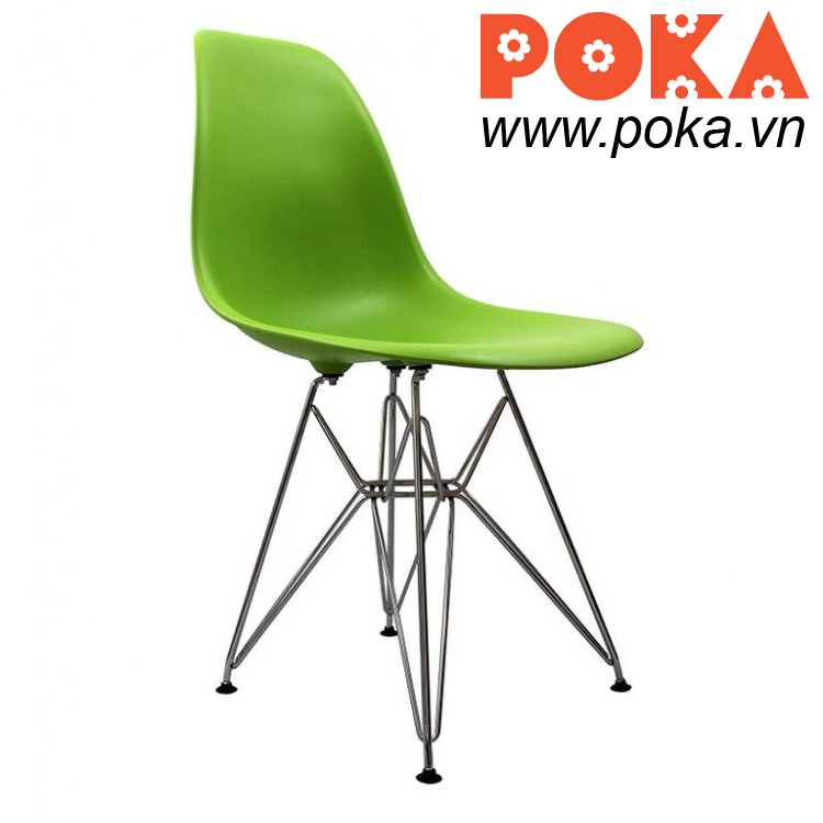 Ghế Eames DSR màu xanh lá cây