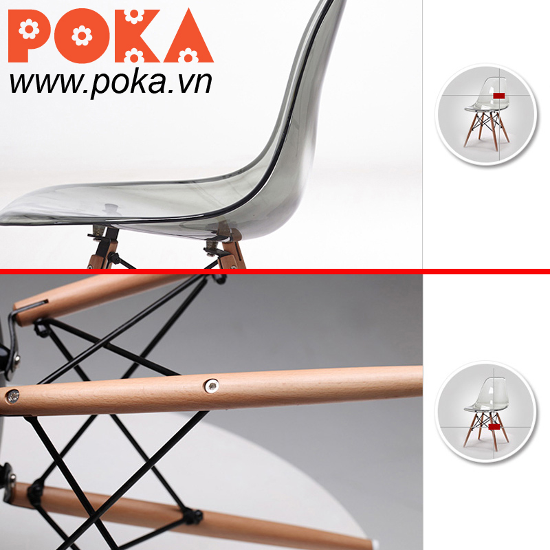 Ghế Eames trong suốt