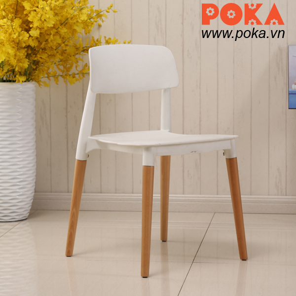 Ghế ăn Eames màu trắng