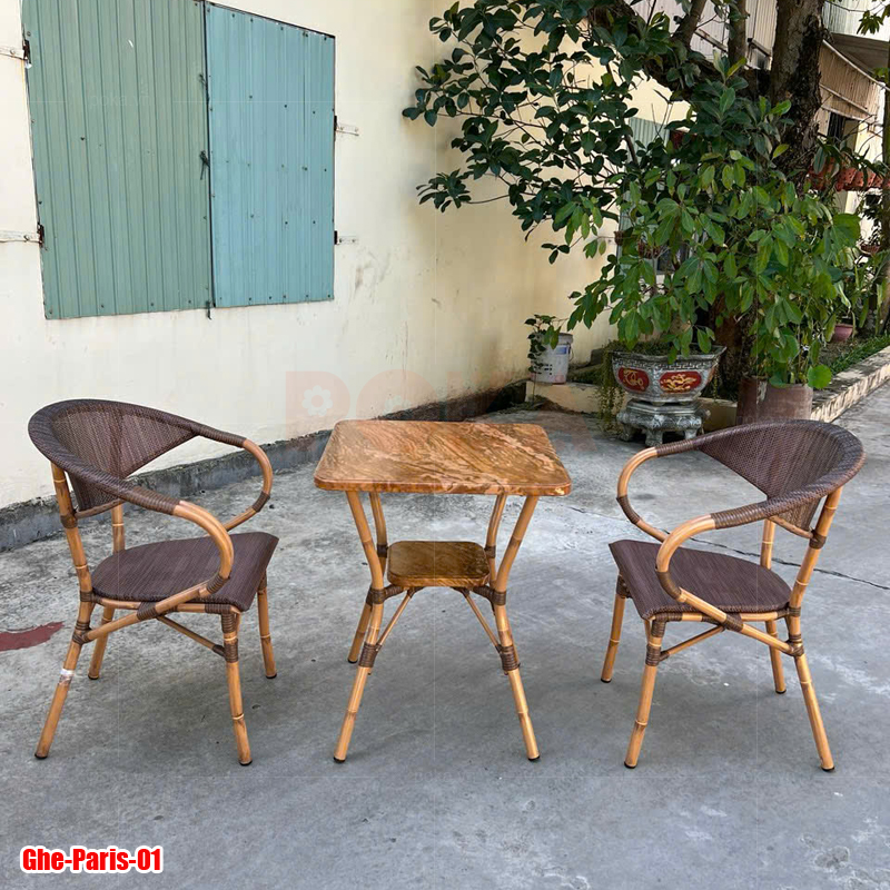 Bàn ghế sân vườn textilene Paris