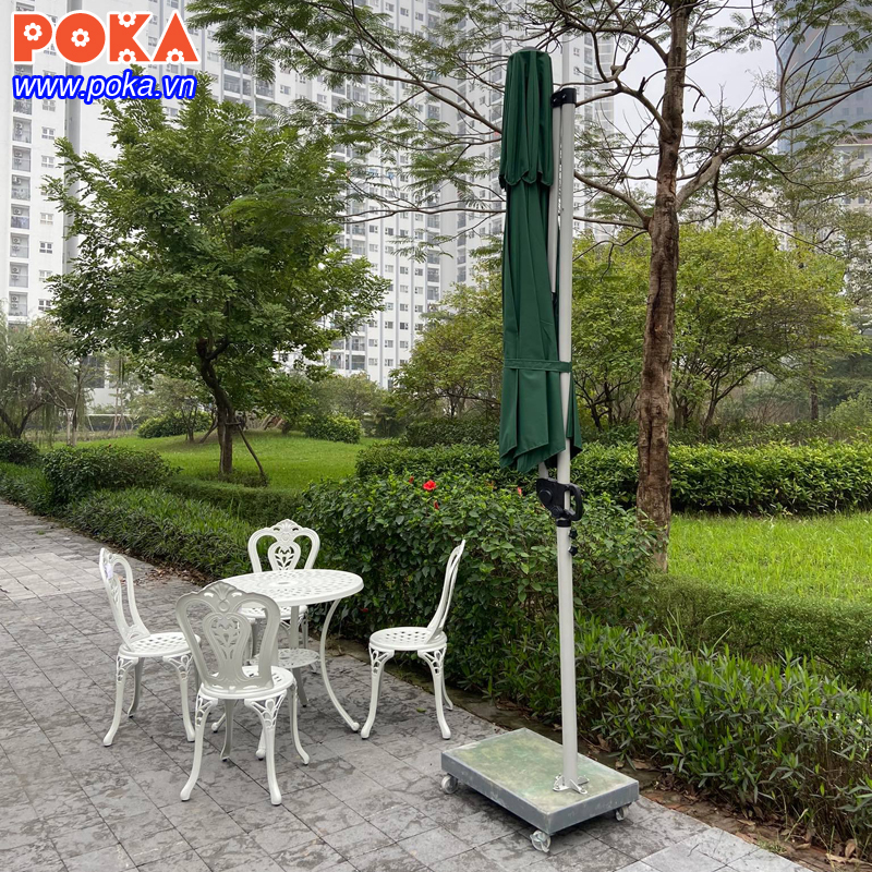 Ô lệch tâm tròn 3m màu xanh