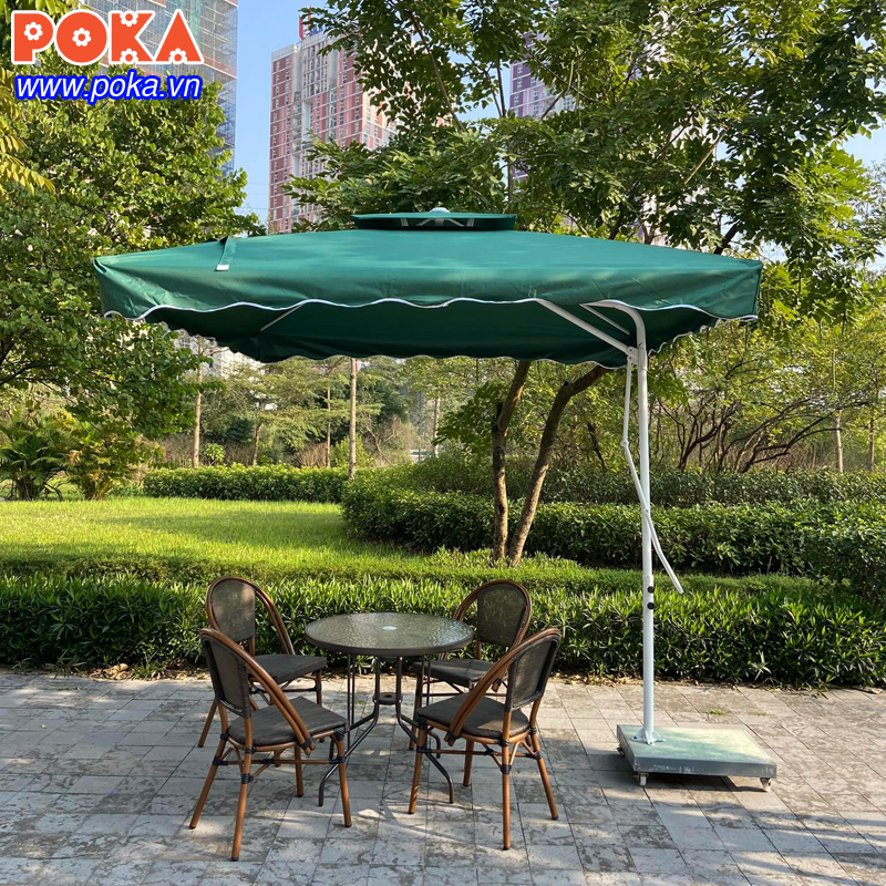 Ô dù lệch tâm vuông 2.5x2.5m