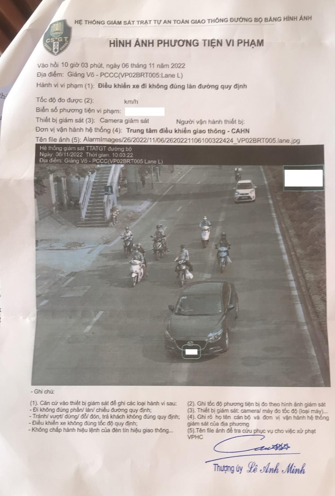 Phạt nguội khi đi vào làn buýt nhanh BRT