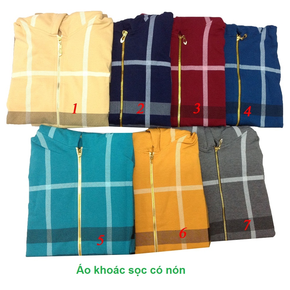Áo khoác kẻ có nón, giá sỉ rẻ nhất HCM và Hà Nội