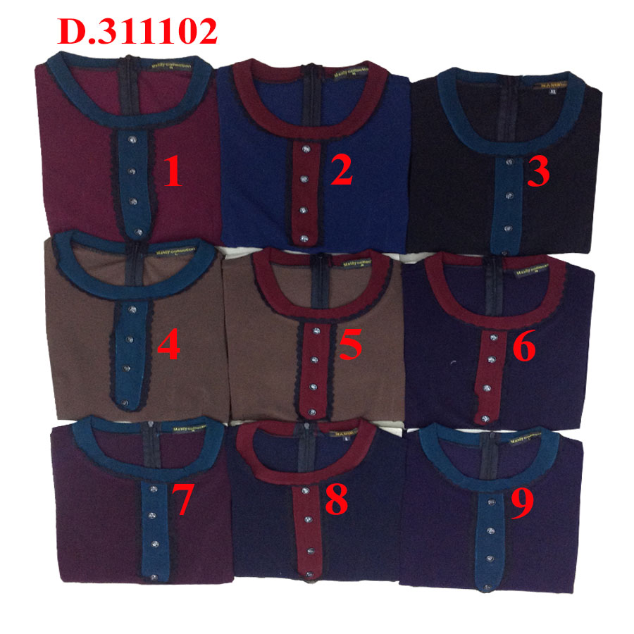 Đầm phối kiểu độc đáo, sang trọng D.311102 bảng màu