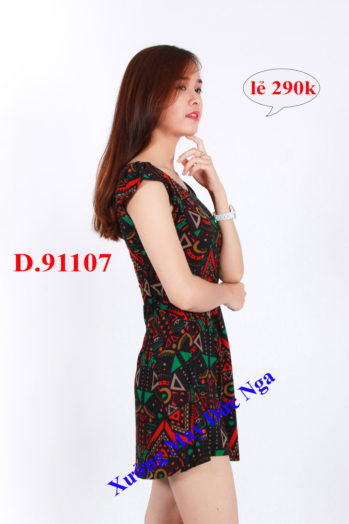 Váy đầm họa tiết siêu độc đáo và sang trọng, D.9110